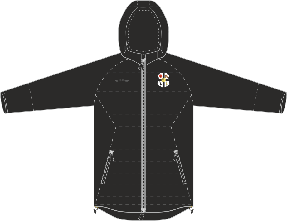 Boldmere St Michaels – Oslo Puffa Jacket – Full Zip – Thigh Length – C&S