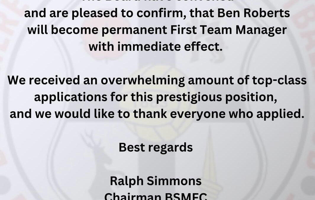 Club Statement – Ben Roberts