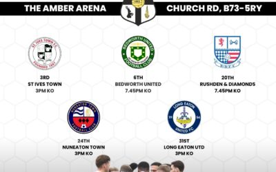 Octobers Fixtures